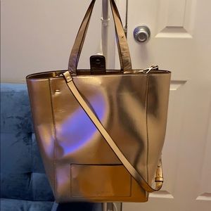 French Connection rose gold tote